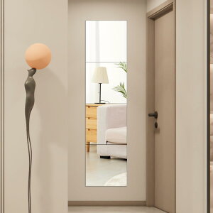 Browgrow 【割れない鏡・20×20cm 4枚セット】どこでも貼れる割れない鏡 鏡 全身鏡 姿見鏡 壁掛け ミラー 壁掛け 浴室 便利 穴あけ不要 軽量