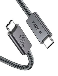 USB-C & USB-C P[u 240W PD3.1/QC3.1[d XAOSUN USB 3.2 Gen 2x2-20Gbpsf[^] 4K/60Hz fo ϋv usb type c P[u MacBook Pro/iPad Pro/Google Pixel/Galaxy^CvCΉ ݑΖ/ox O