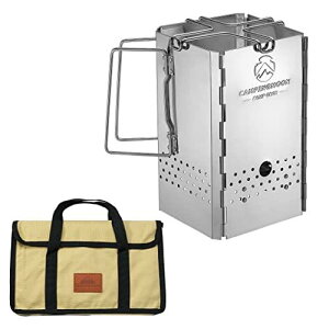 キャンピングムーン(CAMPINGMOON) 2WAY チャコールスターター 折りたたみ バーベキュー 火起し器 フォールディング ロケットストーブ MT-19