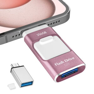 USB 256GB yAvsvEAoʐ^ۑz4in1 iPhoneΉ USB X}z f[^ۑ Ot USB iOS/Type-C/USB/Micro USB e tbV  f[^obNAbv 