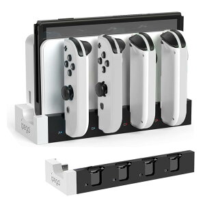 Switch & Switch L@EL WCRp [dX^h Joy-Con Rg[[[d Ή [ ̌^ 4䓯[d\ WCRE/ }[d LED[dwvt ()