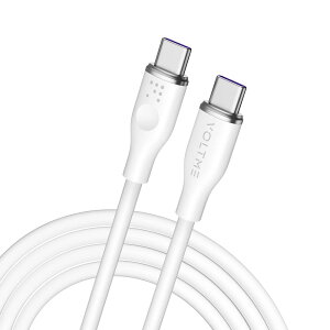 USB Type C P[u VOLTME 100W PDΉ }[d ϋv usb P[u VRfލ̗p ܂Ȃ fh~ Macbook Pro/Air iPad m[gp\R Galaxy Google Pixel Android(AhCh) eΉ USB-C & USB-C