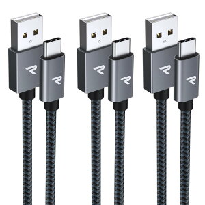 y0.2m+1m+2m 3{/zRAMPOW usb c P[u ^Cvc P[u }[d QuickCharge3.0Ή USB2.0Ki iPhone15V[Y[dP[u Sony Xperia/Samsung/Asus Zenfone/Fujitsu Arrows/PS5Rg[[ ^Cvc@