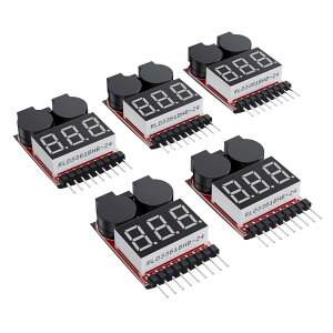 CAMWAY 5PCS 2in1 1-8s Lipoobe[deX^[ RCduU[A[ 1-8s Lipo/Li-ion/LiMn/Li-FeuU[CWP[^[`FbJ[ obe[j^[ dr`FbJ[ dreX^[