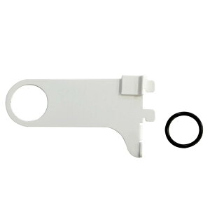 和気産業 パイプ用ブラケット 棚受け金具 白 穴径32ΦX長さ100mm ピラシェルシリーズ 壁面収納 棚 パイプ 壁 WPS046 1枚入り