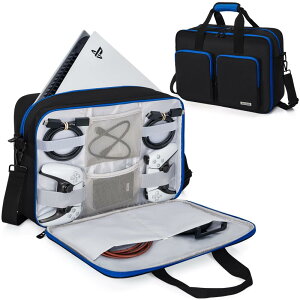 AKOZLIN PS5 [pobO PS5{ یP[X PS5/PS4 L[obO sp @\Ή | sp Rg[Ӌ@[ ^ ϏՌ h ho e 44×15×31cm ubN & u[