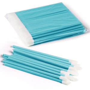 Annhua 使い捨て リップ ブラシ 100本袋入り 使い捨て リップ ブラシ中空ロッド リップブラシ 使い捨て 初心者向け リップブラシ 使いやすい 使い捨てリップブラシ 多機能 アプリケーター リッ