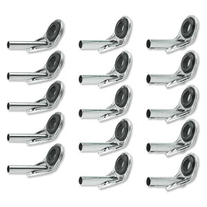 トップガイド ロッドガイド ステンレス 釣り竿 穂先 修理 15点セット (5-1.6mm / 5-1.8mm / 5-2.0mm)