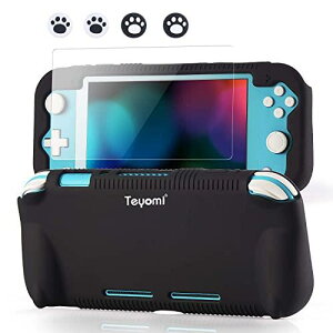 Teyomi یP[X Nintendo Switch LiteΉ VRیJo[ Nintendo Switch Litep KXXN[veN^[ ewObv4 Q[J[gbW2 (ubN)