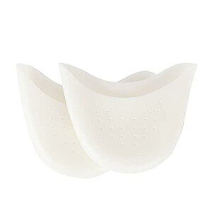 SATiNU バレエ ジェル トウパッド つま先矯正サポーター 足指サポート つま先保護 (フリーサイズ, Aホワイト)