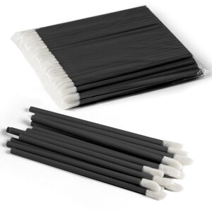 Annhua リップブラシ 使い捨て 100本袋入り 中空ロッド リップブラシ 初心者向け リップブラシ 携帯用 使いやすい リップ アプリケーター 多機能 リップ 使い捨て チップ 旅行用 業務用 ブラッ