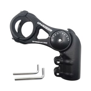 UPANBIKE バイクステム調節可能な自転車ステム31.8mm 130度75mm 95mm 130mmアルミ合金ハンドルBRライザーエクステンダーBMXマウンテンバイク