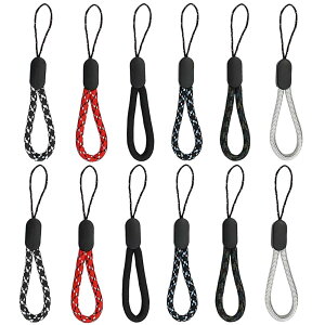 [LIANHATA] �n���h�X�g���b�v 12�{�Z�b�g �g�уX�g���b�v �V���[�g �����h�~ �����h�~ �l�C���i ���������\ USB������ �}�X�R�b�g �g�ѓd�b GoPro �L�[�Ȃǂɂ��K�� 6�F (����11cm)