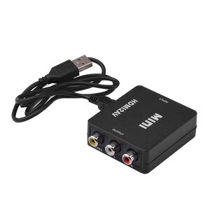 yarui HDMI to AV Ro[^[ RCAϊA_v^ HDMIto RCA ϊRo[^[ R|WbgHDMIɕϊA_v^ AV to HDMI ϊ ] 720/1080P؂ւ USBd ubN