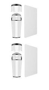 YFFSFDC ネイルスタンパー ネイルシールスタンプ 2セット 透明 ネイルシーリングモールド スクレーパー付DIYネイルデコレーション用マニキュアツール