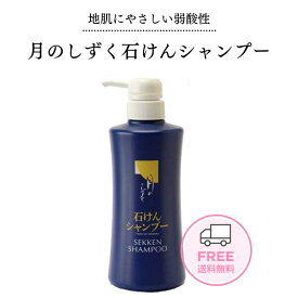 【マラソン期間P5倍クーポン有】【あす楽】月のしずく 石けんシャンプー500ml 髪と頭皮にやさしいシャンプー 送料無料 シャンプー 石鹸 石鹸シャンプー ボトル シャンプーボトル 肌に優しい つや ツヤ 自然派 無添加 保湿 弱酸性 敏感肌 包装不可 クーポン対象