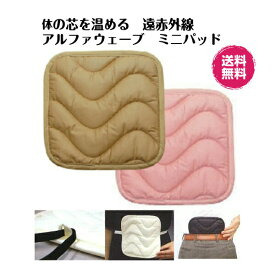 遠赤外線アルファウェーブ ミニパッドS ベージュ2枚セット 21cm×21cm【送料無料】(メール便でお届け）電気を使わない高レベル遠赤外線パッドアルファウエーブ 対象 ラッピング無料