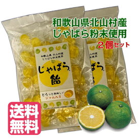 【ポイント5倍】【 送料無料 】じゃばら飴 2個セット 和歌山県 北山村産 じゃばら使用 じゃばら果皮粉末入り じゃばらあめ 邪払 とろっとおいしい ジャム入り 道の駅 メール便 ジャバラ ジャム キャンディー 飴玉 美味しい あめ あめ玉 お菓子 ミカン みかん 蜜柑