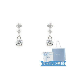 【リボン済＆紙袋】4°c ピアス ヨンドシー 正規品 canal 4℃ レディース 4度 4c 4ドシー ジュエリー アクセサリー カナル キュービックジルコニア K10ホワイトゴールド 祝い