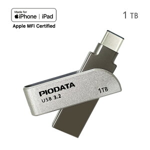 iXflash Type-C  Type-A USB MFiF iPhone iPad Android Ή  128GB 256GB 512GB XeBbN obNAbv USB  f[^ۑ USB[ obNAbv USBXeBbN ʐ^ۑ yPIODATA