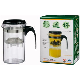 8/4から20%オフ ティーポット 急須500cc 茶こし付き 正規品 耐熱 水筒 水差し 茶壺 プラスチックポット 130℃まで耐熱可能 クリア 茶器 茶杯 シンプル PC-657【飄逸杯】【台湾エクセレンス】【送料無料】【台湾直送】 cyugenme