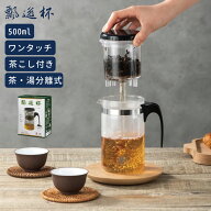 ティーポット 急須 500ml 茶こし付き 正規品 耐熱 水筒 水差し 茶壺 プラスチックポット 130℃まで耐熱可…