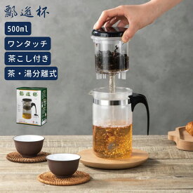 クーポン有！12/4から20%OFF ティーポット 急須 500ml 茶こし付き 正規品 耐熱 水筒 水差し 茶壺 プラスチックポット 130℃まで耐熱可能 クリア 茶器 茶杯 シンプル PC-657 【飄逸杯】 【台湾エクセレンス】 【送料無料】 【台湾直送】12twewg