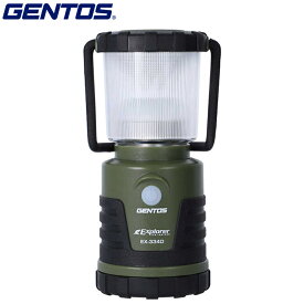 ジェントス LED LANTERN　ランタン GENTOS Explorerシリーズ EX-334D 電池 無段階調光 調色 暖色 白色 軽量 コンパクト 吊り下げ ライト アウトドア キャンプ BBQ 防災 防災用品 防災の日 訳あり 非常時 災害 防滴 耐塵 あす楽