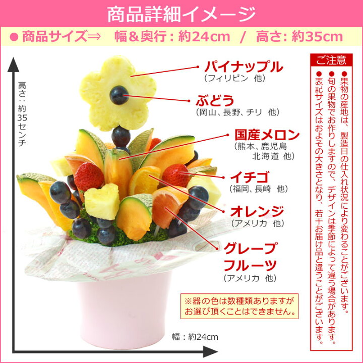 ギフトパーク パーティ料理 カットフルーツ盛合せハッピーカラフルーツフラワーギフト インスタ映え お中元 フルーツブーケ スイーツ サプライズプレゼント 結婚記念日 結婚内祝い 御中元 贈り物 誕生日 フルーツケーキ ケーキ Hp