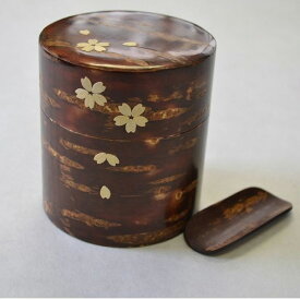 桜皮細工 茶缶平150g 無地桜セット 日本製 桜皮 ギフト プレゼント 贈り物 内祝い お祝い 出産祝い 結婚祝い 香典返し お返し 布箱 セット シンプル 賞品 入園 入学 入学祝い 入学内祝い