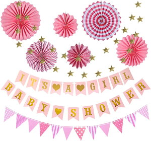 xr[V[ t ̎q oYj EFJxr[ p[eB[ baby shower decoration K[h o[ D Vv  Zbg@j̎q@̎q@ Boy Girl Baby Shower fR[