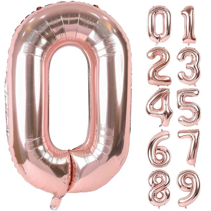 楽天市場】誕生日 バルーン 数字 0から9 10個 風船 ナンバー 