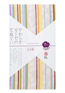 ジャパニーズスタイル ガーゼ 手ぬぐい やわらかガーゼのてぬぐい japanese style ガーゼタオル 全4種 綿100% 日本製 約34×90cm 和柄 布 贈り物 プレゼント ギフト プチギフト タオル 手拭 フェイ