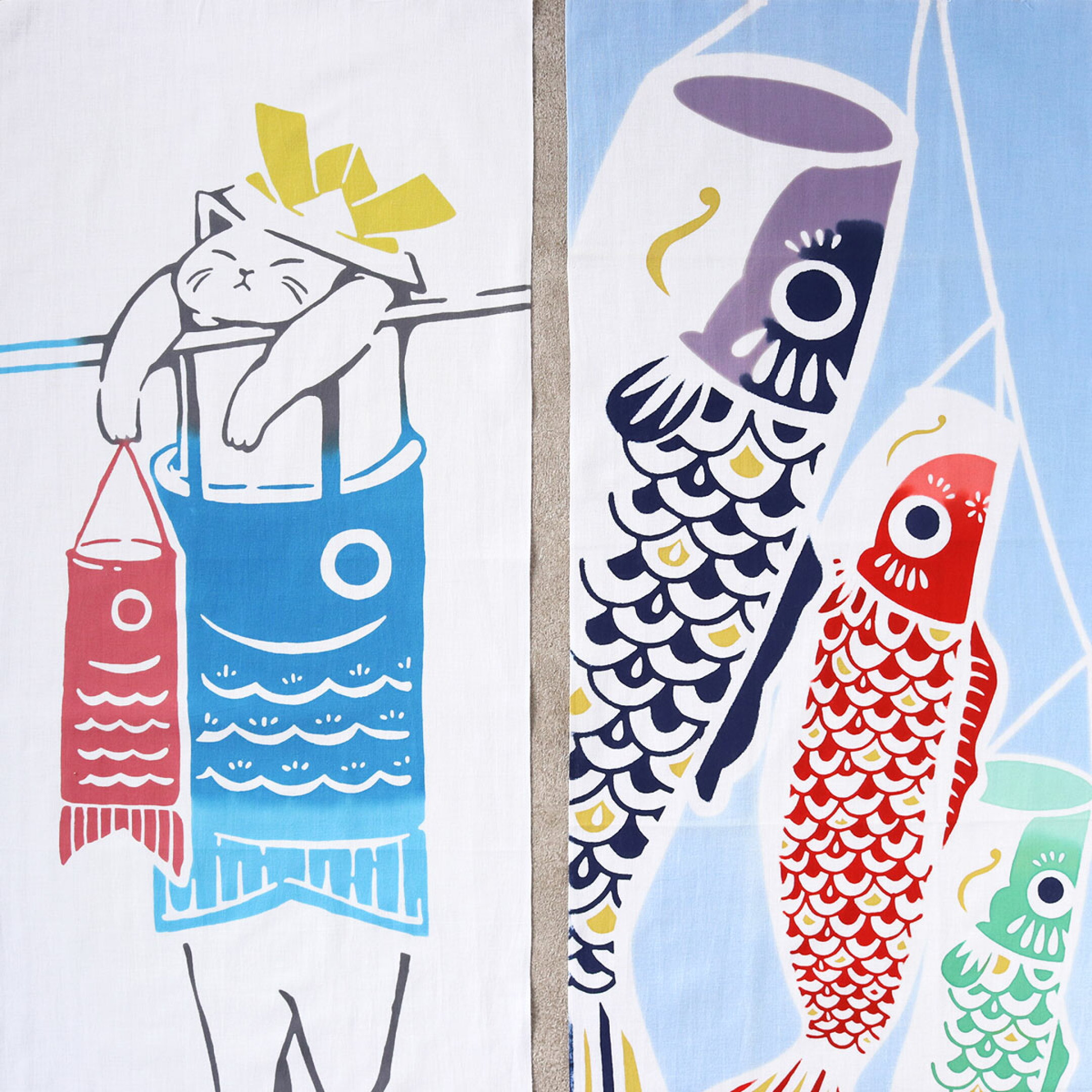 和布華 春 絵手ぬぐい