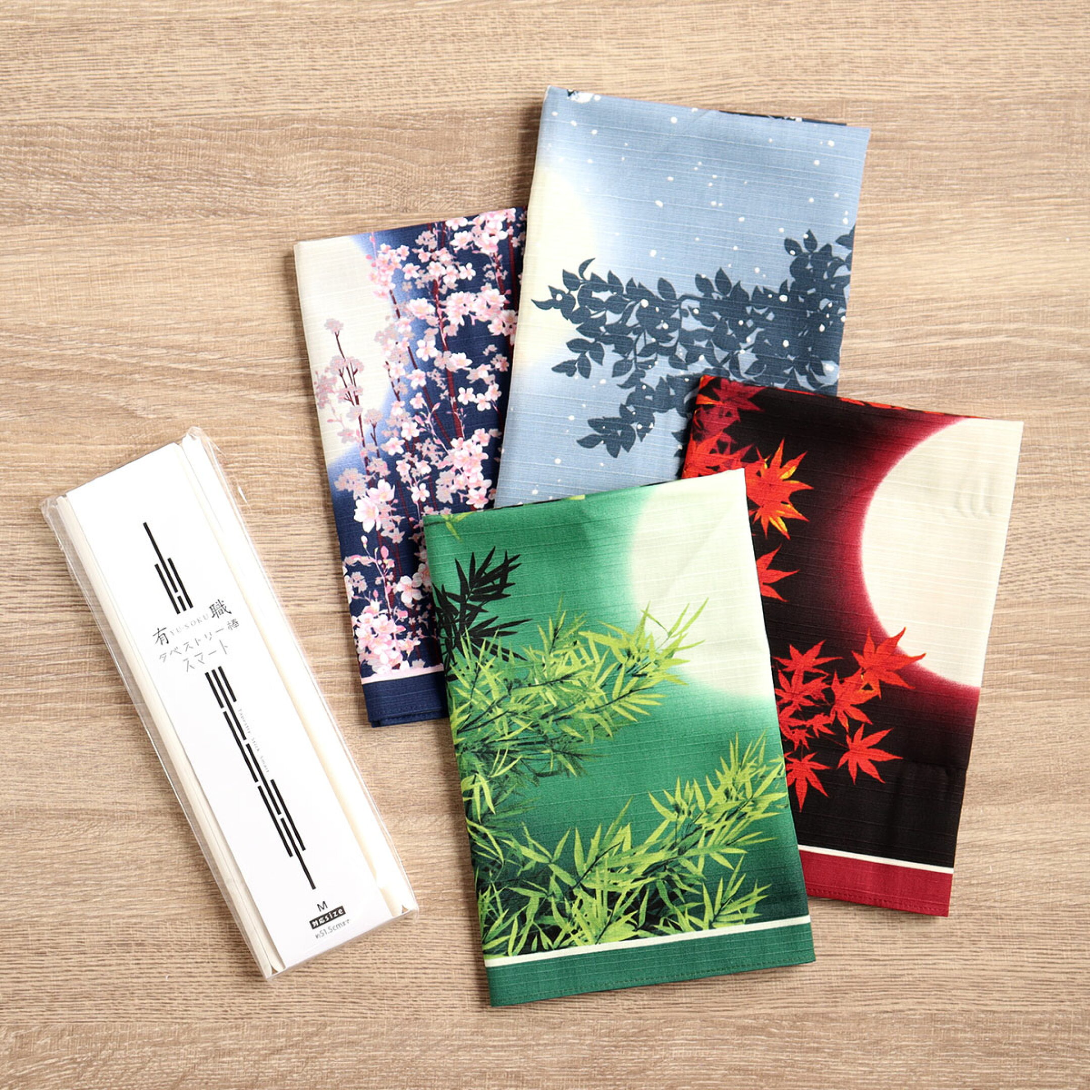 春夏秋冬、季節が織り成す色鮮やかな景色に浮かび上がるおぼろ月夜