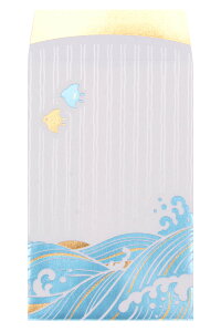 ポチ袋 箔ポチ袋 やまかわうみ 全3種 2枚入り ROKKAKU フタバ ぽち 袋 封筒 ミニ封筒 プチ封筒 金彩 箔 華やか 豪華 結婚 和紙 和柄 吉祥 吉兆文様 おしゃれ おめでたい お祝い お年玉 お小遣い