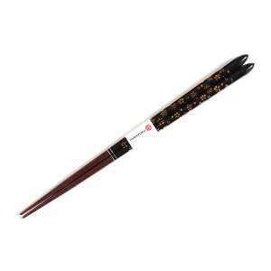 箸 食洗機対応 単品 箸福 金箔ちらし カワイ 箱入り 黒 朱 23cm 21cm 若狭塗 国産 日本製 わかさ 男性用 女性用 夫婦 おしゃれ はし ペア プレゼント 自宅用 普段使い ブラック エンジ 臙脂 ワイ
