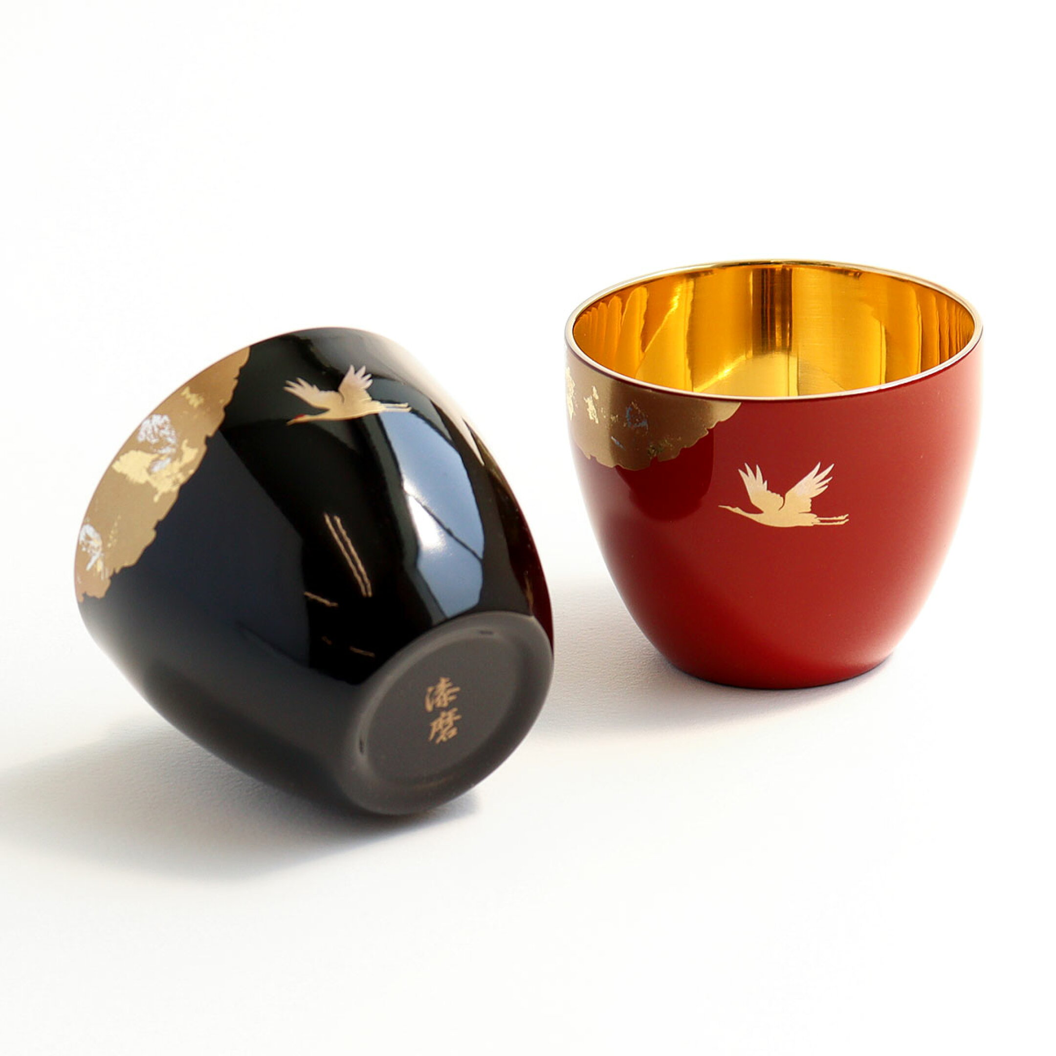 漆磨 shi-moa 二重ぐい呑み かがやき 山中漆器 燕三条