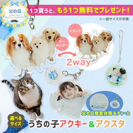 週間ランキング1位【 父の日 早割 】★1つプレゼント★ 【 2way / 無料台座付 / 両面印刷 】 アクリル キーホルダー 作成 ペット 写真 プリント オーダーメイド 犬 猫 子供 プレゼント かわいい うちの子 グッズ 思い出 写真入り 名入れ アクスタ アクキー 推し活【P10 】