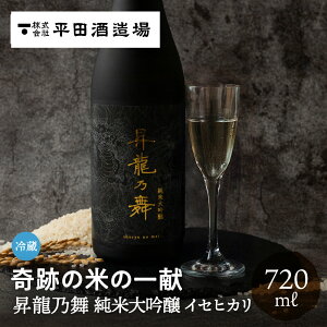 昇龍乃舞 純米大吟醸 イセヒカリ 720ml 平田酒造場 日本酒 お酒 甘口 ギフト 贈り物 贈答品 地酒 冷蔵 プレゼント 20代 30代 40代 50代 60代 70代 土産 手土産 誕生日 飛騨高山 送料無料 産地直送 岐