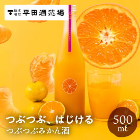 つぶつぶみかん酒 500ml 平田酒造場 果実酒 お酒 あらごし 果肉 粒々 リキュール みかん ミカン 蜜柑 酒 ギフト 贈り物 贈答品 おしゃれ 地酒 常温 粗ごし リキュール プレゼント 20代 30代 40代 50代 60代 70代 土産 手土産 誕生日 飛騨高山 送料無料 産地直送 岐阜県
