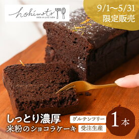 【2月14日までの限定】米粉 ショコラケーキ グルテンフリー ギフト 贈答 贈り物 お取り寄せ スイーツ 内祝い プレゼント チョコレートケーキ ガトーショコラ 誕生日ケーキ 手土産 のし対応 熨斗対応 送料無料 hokimoto 岐阜県 白川町 産地直送