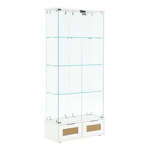 �y��80.5cm �S�ʃK���X���J���zOSJ �R���N�V�����P�[�X ���[�f�B�X�v���C 4�i �����o���t�� �����K���X �t�B�M���A�P�[�X ���C�h ����184.5cm