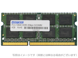 楽天市場】DOS/V用 DDR3-1066 SO-DIMM 4GB ADS8500N-4G ADTEC