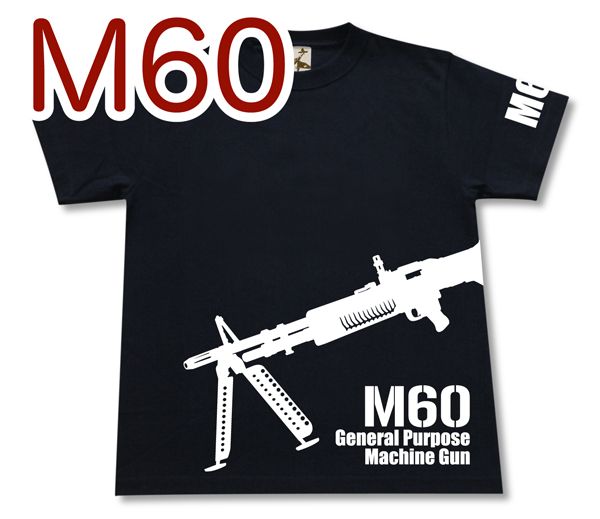 直営店 映画 ドラマでお馴染み 米軍初の本格的汎用マシンガン M60 汎用機関銃 Tシャツ マシンガン アメリカ軍 ベトナム戦争 店 軍隊 当店オリジナル商品 GIGANT メンズ 兵器 大きいサイズあり 半袖 ギガント ミリタリー