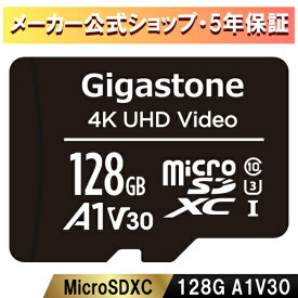保証5年 Gigastone マイクロSDカード 128GB SDXC A1 V30 microsdカード microsd メモリーカード UHS-I U3 クラス10 超高速 95MB/S 4K UHD撮影動画 デジタル一眼レフ SDカード スイッチ Gopro スマホ ドローン Nintendo Switch確認済 ギガストーン