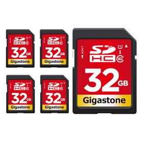 EIyۏ5NzGigastone SDJ[h 32GB 5Zbg SDHC [J[h NX10 V10 UHS-I U1 J sdJ[h  80 MB/s ჌tJ 4K Ultra HD Be  fWJ sdJ[h ჌t f