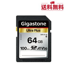 【保証5年】Gigastone SDカード 64GB SDXC メモリーカード A1 V30 UHS-I U3 クラス10 カメラ ビデオカメラ 超高速 100MB/s 4K Ultra HD 撮影 デジカメ 一眼レフカメラ デジタルカメラ 4kビデオカメラ アクションカメラ ギガストーン