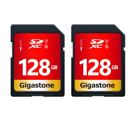 【保証5年】Gigastone SDカード 128GB 2枚セット SDXC メモリーカード UHS-I U1 クラス10 ビデオカメラsdカード 超高速 100MB/s 4K Ultra HD 撮影 デジカメ sdカード 一眼レフカメラ デジタルカメラ 4kビデオカメラ アクションカメラ ギガストーン