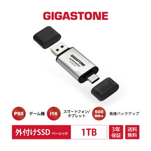 ʌIyۏ3NzyPS5/iPhone16ΉzGIGASTONE OtSSD 512GB USB3.2 Gen2 ő500MB/s |[^uSSD ^Ey USB-C & USB-A MacBook / iPad / X}z / m[gPCΉ Q[EҏWEʐ^